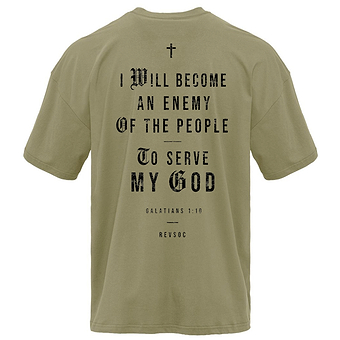 I Will Become An Enemy To The People Heavyweight Men's T-Shirt