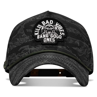 Kill Bad Vibes Skull Patch Weekender Snapback