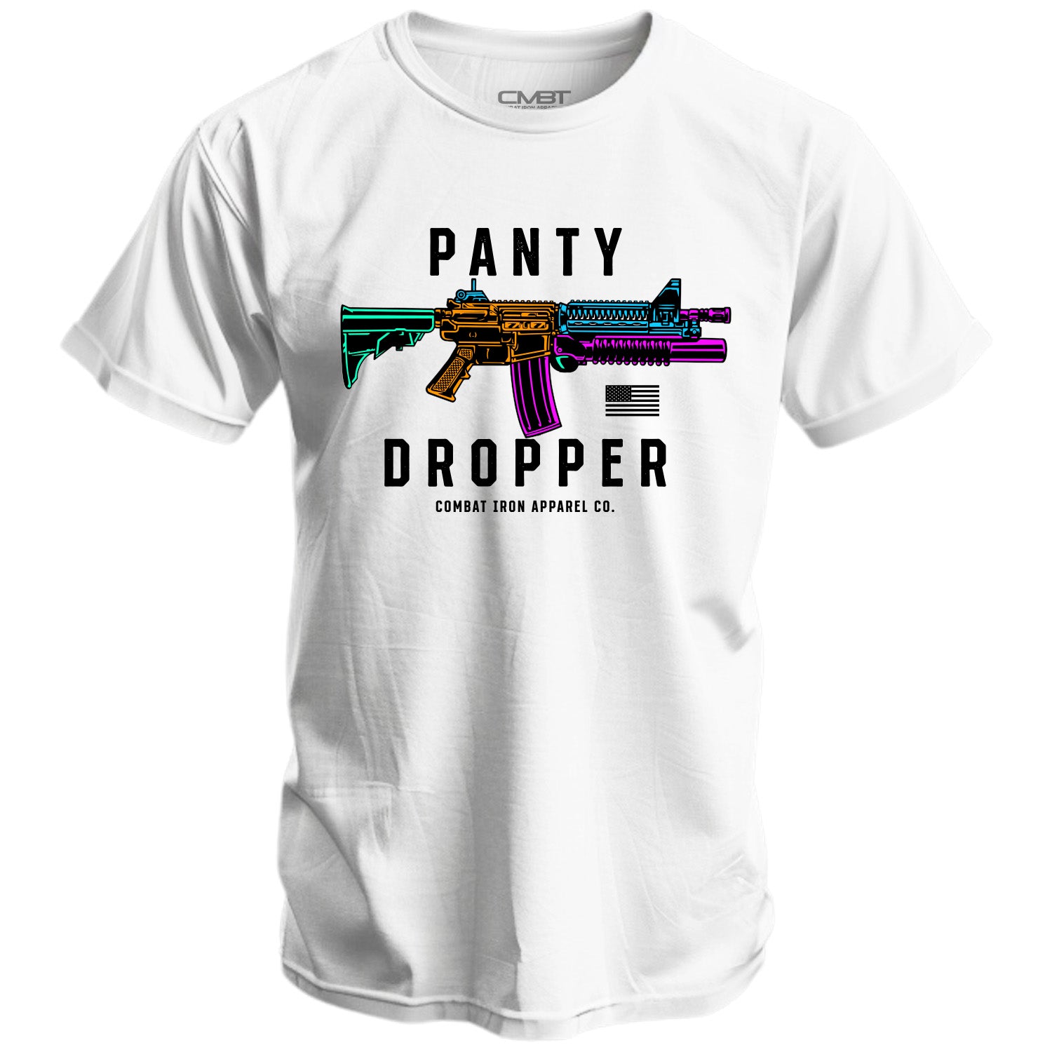 Panty Dropper Rifle Men's Funny T-Shirt | Combat Iron Apparel Co.
