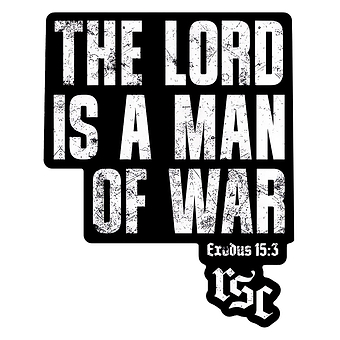 The Lord Is A Man Of War Decal
