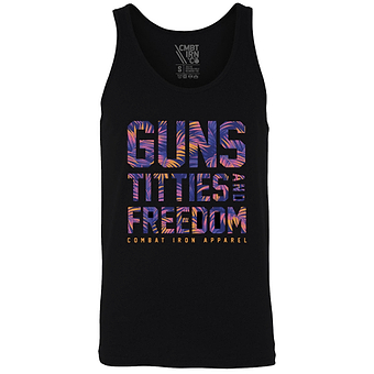 Guns, Titties, Freedom Men's Tank