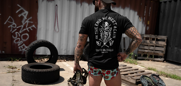 A man standing wearing a 