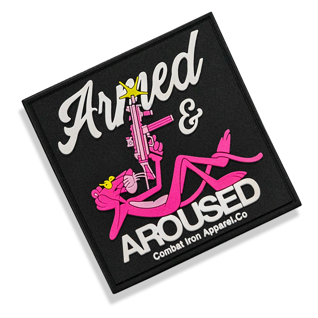 Armed & Aroused PVC Patch