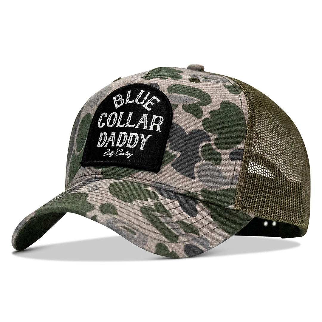 Blue Collar Daddy Patch Snapback Hat