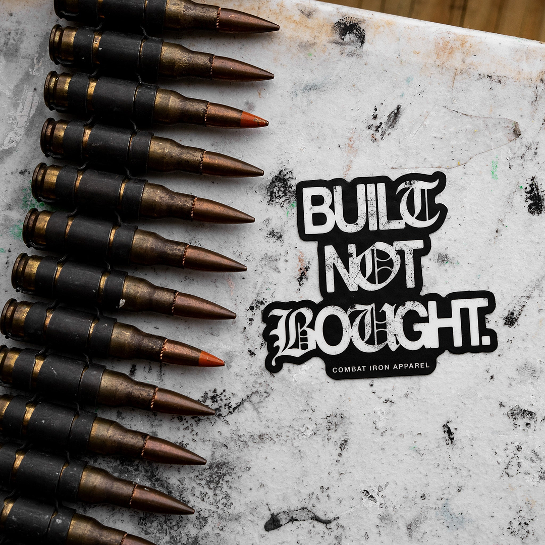 Built. Not. Bought. Decal