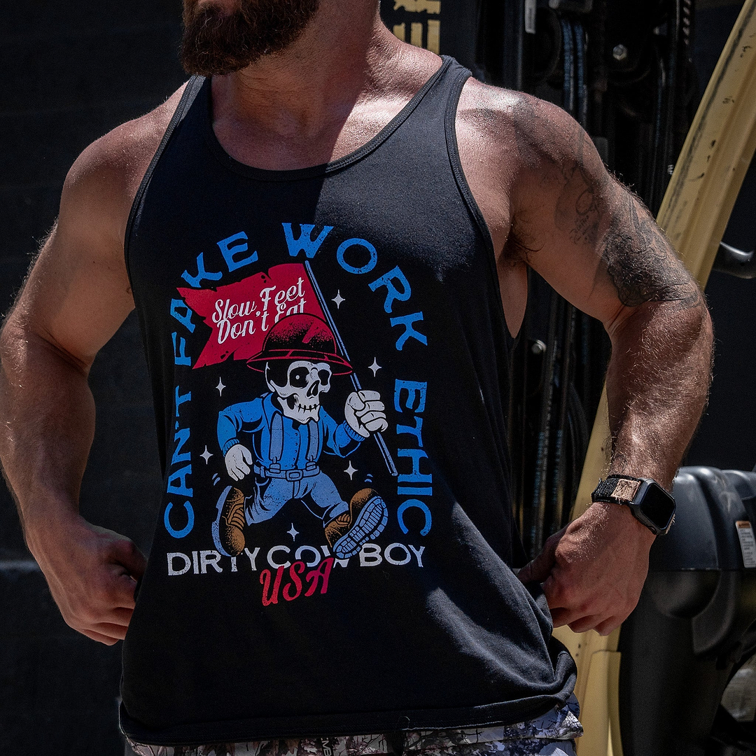 Can't Fake Work Ethic Men's Tank Top