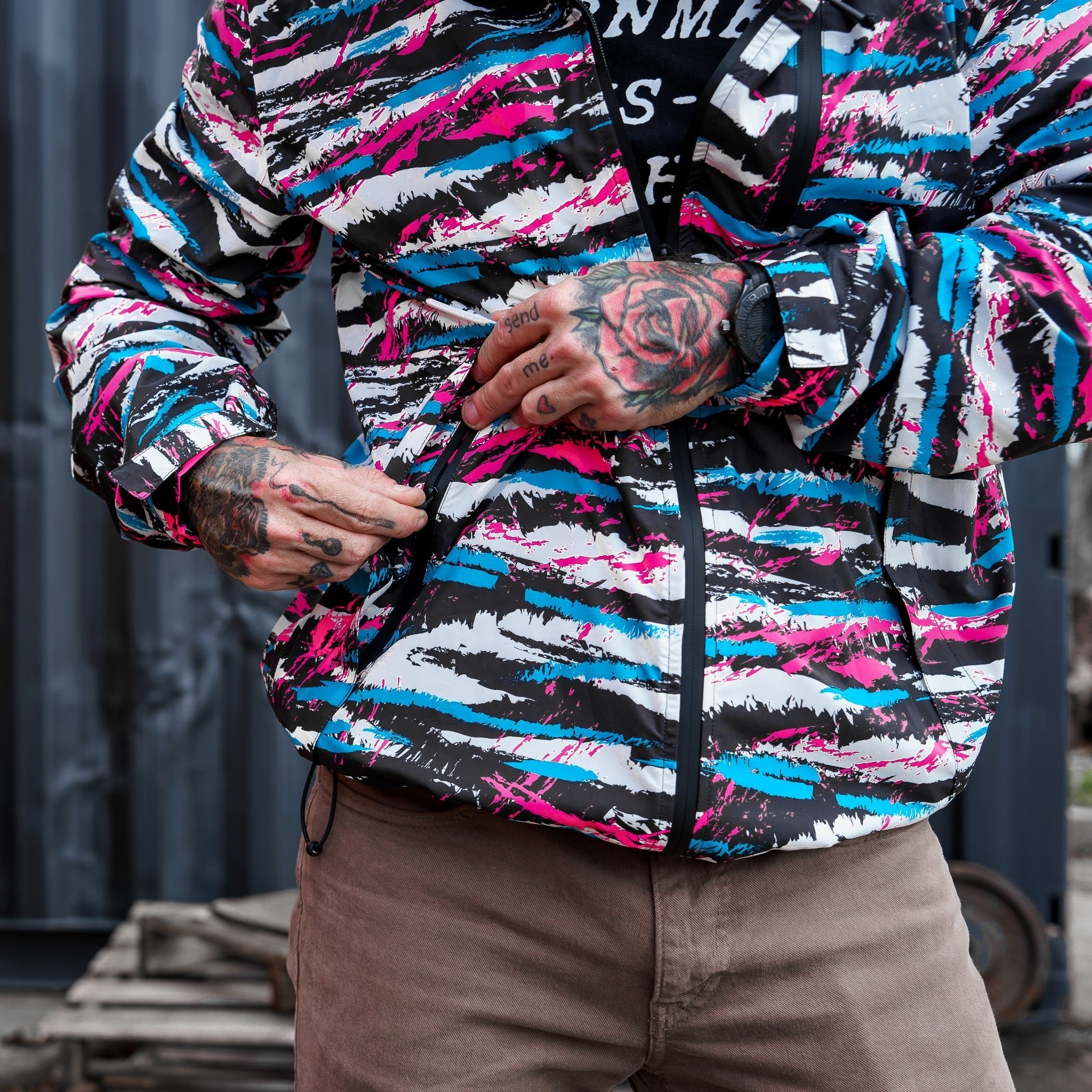 ジャケット・アウター RUN SHIT EVERYWHERE 2TONE jacket Men's Waterproof Rain Jacket V2 | Combat Iron Apparel Co.