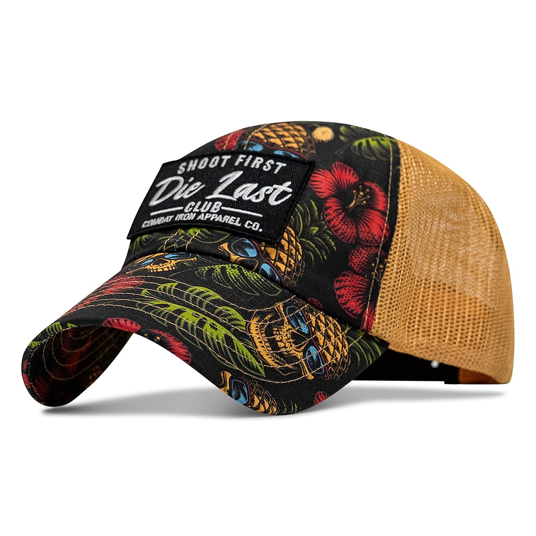 Shoot First. Die Last. Club Patch Ripstop Snapback - Combat Iron Apparel Co.