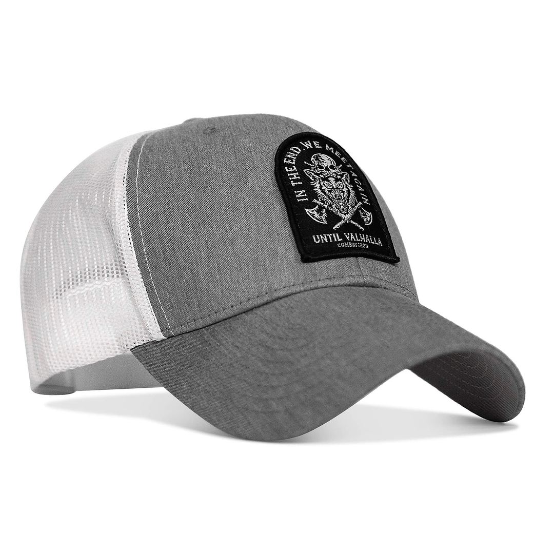 In The End, We Meet Again - Until Valhalla Patch Snapback Hat - Combat Iron Apparel Co.