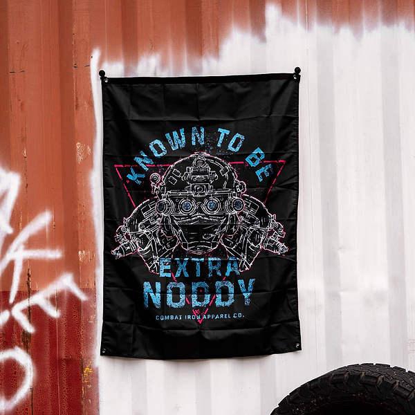 Known To Be Extra Noddy 3' X 4' Wall Flag - Combat Iron Apparel Co.