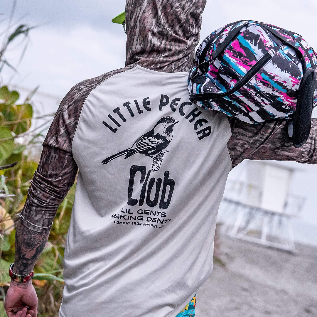 LITTLE PECKER CLUB OUTDOORS LONG SLEEVE + HOOD - Combat Iron Apparel Co.