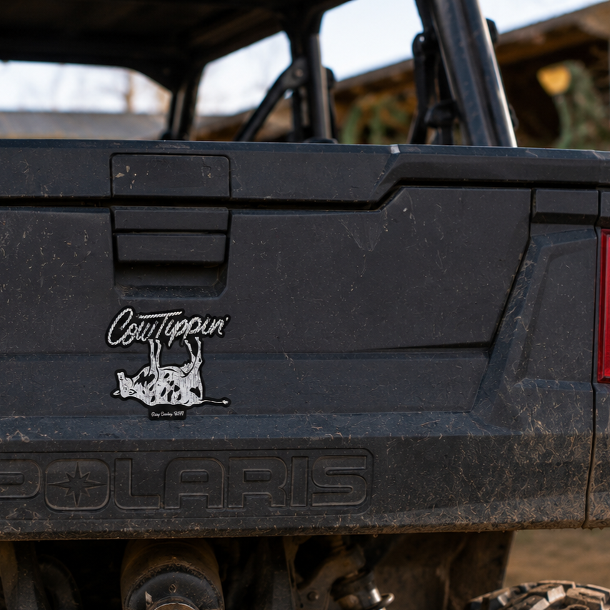 Cow Tippin' Ranch Decal