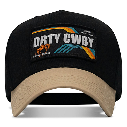 Drty Cwby Bronco Patch Classic 5 Pannel Snapback Hat