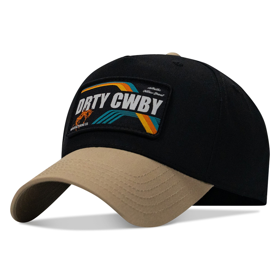 Drty Cwby Bronco Patch Classic 5 Pannel Snapback Hat