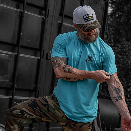 Retired Hoochie Daddy Veteran Patch Snapback Hat - Combat Iron Apparel Co.