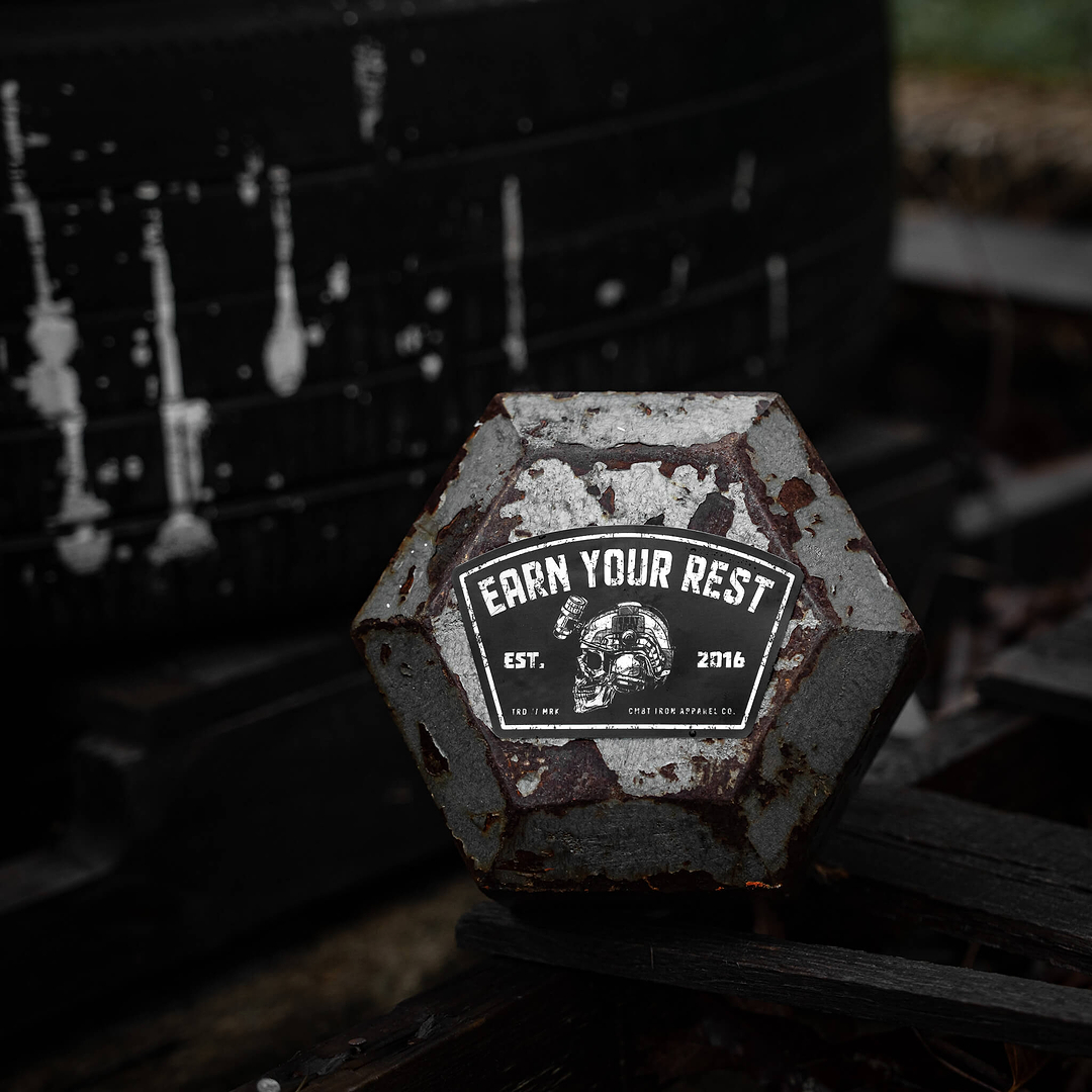 Earn Your Rest Decal - Combat Iron Apparel Co.