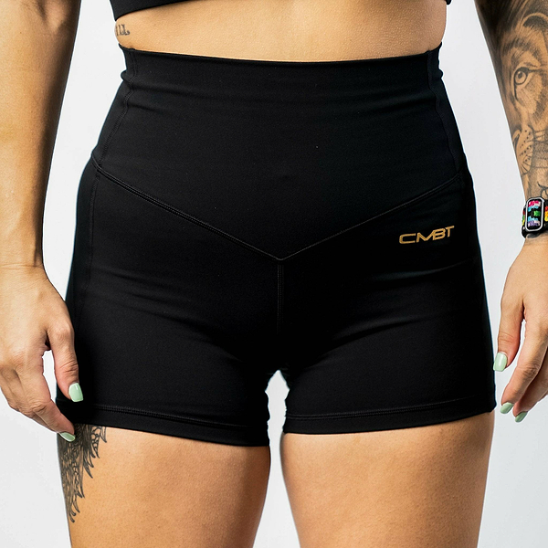 LADIES LUXE HIGH WAISTED SHORTS - Combat Iron Apparel Co.