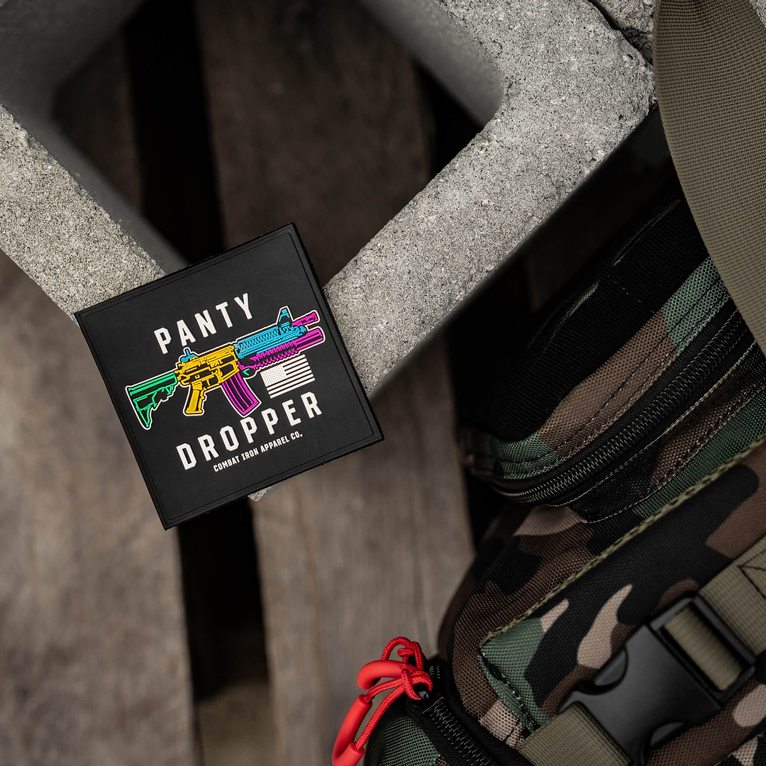 Panty Dropper PVC Patch - Combat Iron Apparel Co.