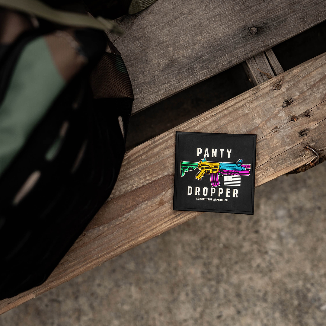 Panty Dropper PVC Patch - Combat Iron Apparel Co.