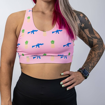 ESSENTIAL WIDE STRAP SPORTS BRA - Combat Iron Apparel Co.