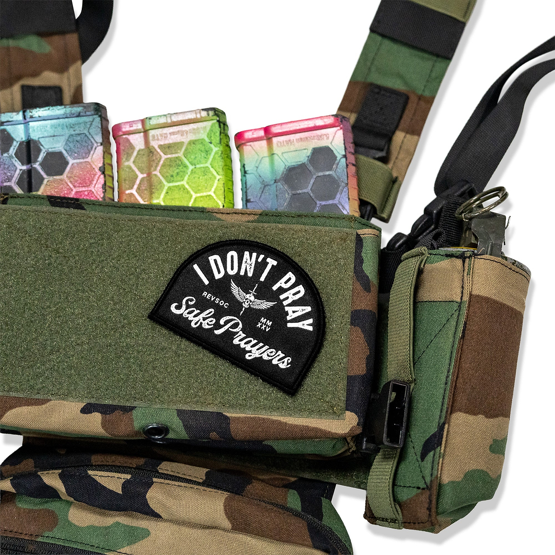 I Don't Pray Safe Prayers Velcro Patch