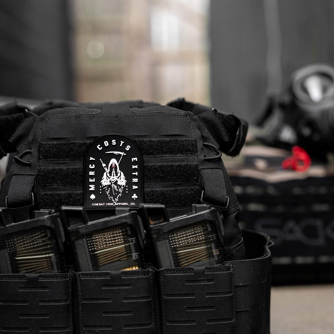 Mercy Costs Extra PVC Velcro Patch - Combat Iron Apparel Co.