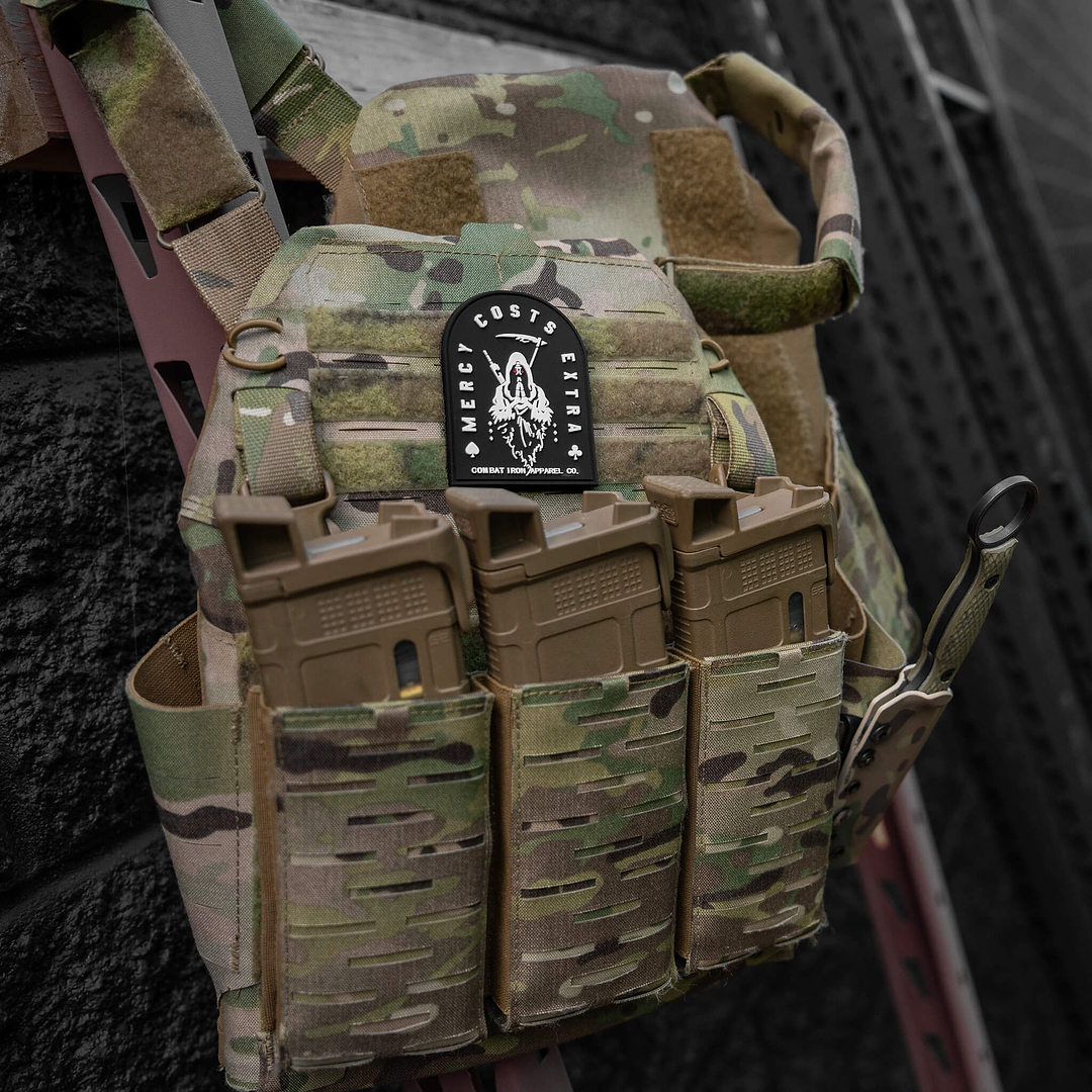 Mercy Costs Extra PVC Velcro Patch - Combat Iron Apparel Co.