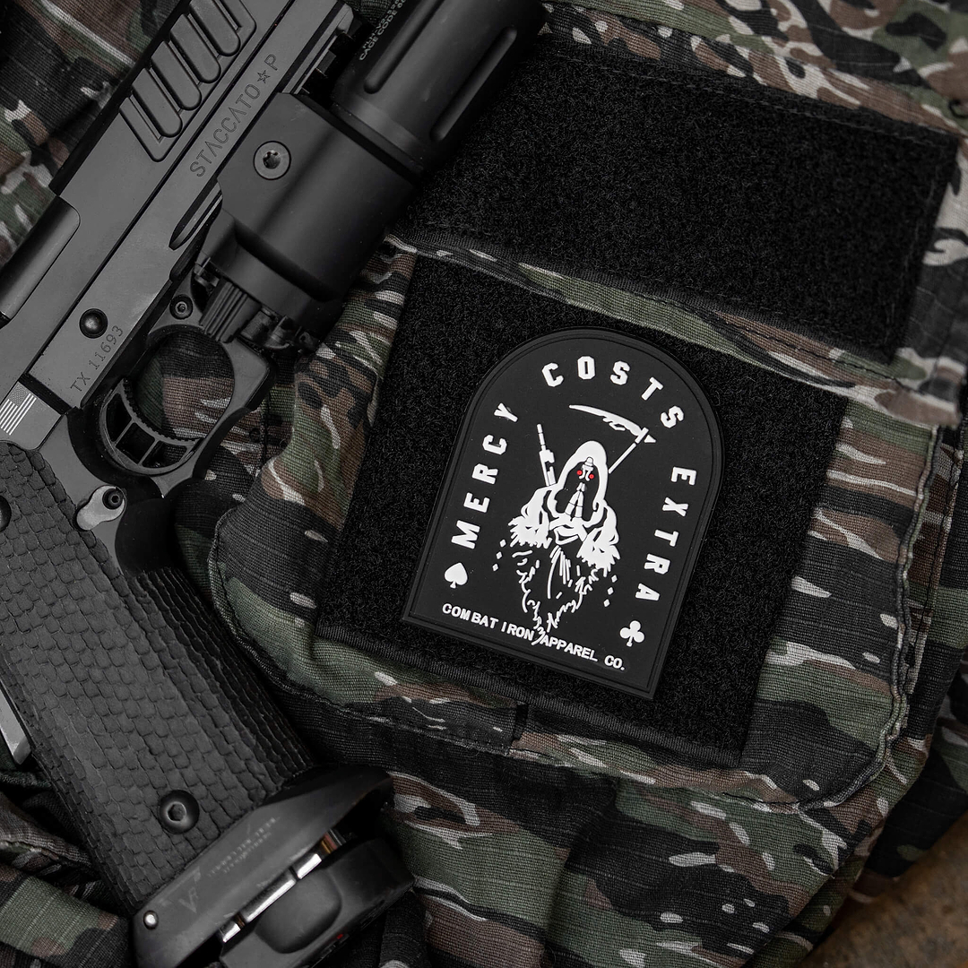 Mercy Costs Extra PVC Velcro Patch - Combat Iron Apparel Co.