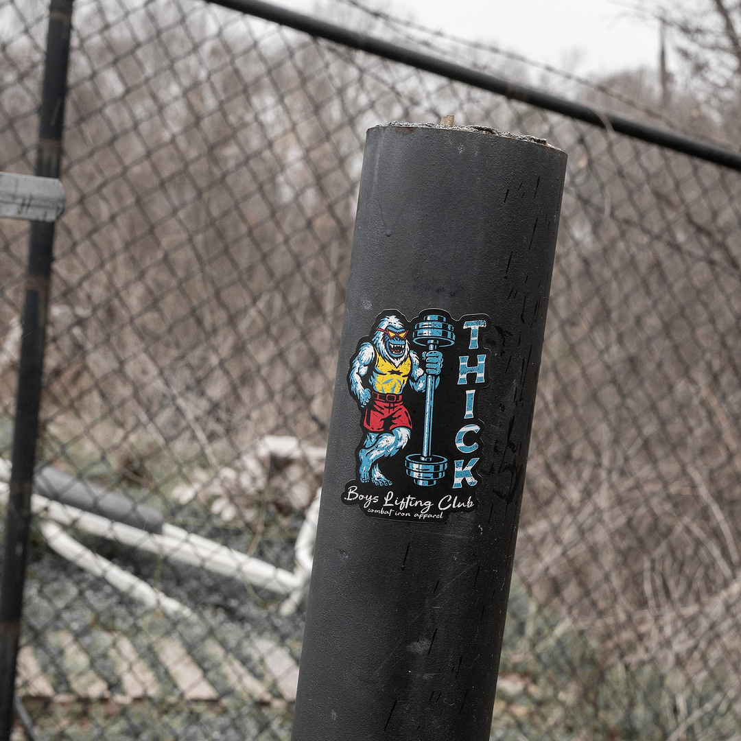 Thick Boys Lifting Club Yeti Decal