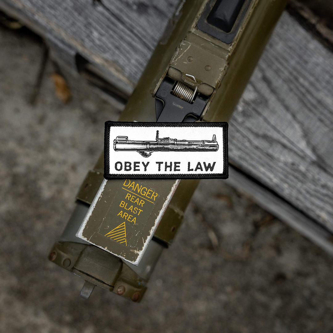 Obey The Law AT4 Velcro Patch - Combat Iron Apparel Co.