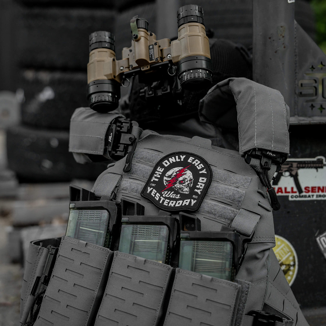 The Only Easy Day Was Yesterday Velcro Patch - Combat Iron Apparel Co.