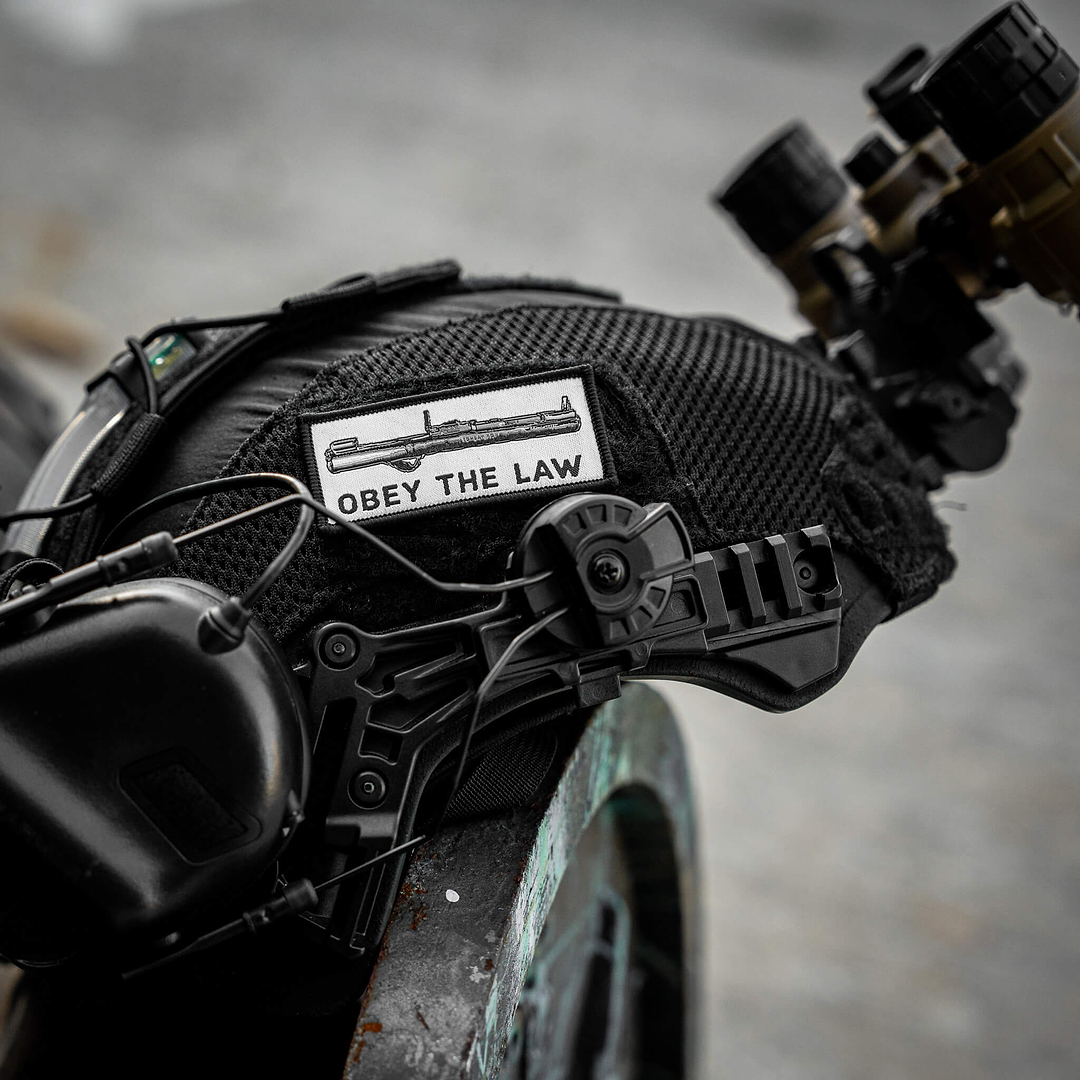 Obey The Law AT4 Velcro Patch - Combat Iron Apparel Co.