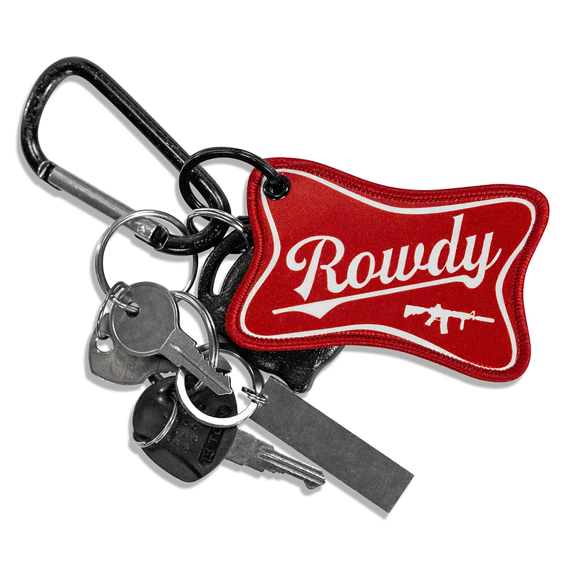 Rowdy Beer Logo Keychain - Combat Iron Apparel Co.