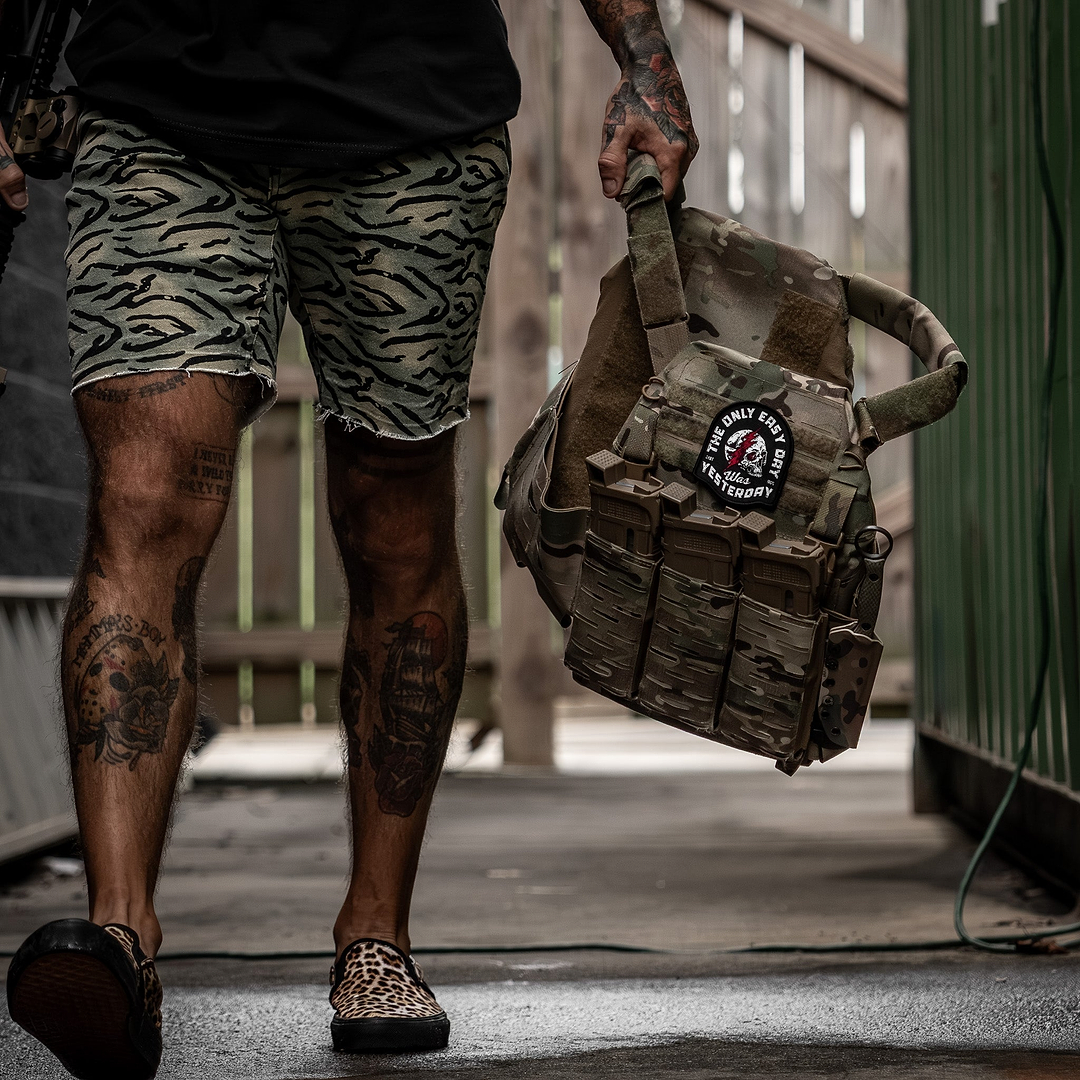 The Only Easy Day Was Yesterday Velcro Patch - Combat Iron Apparel Co.