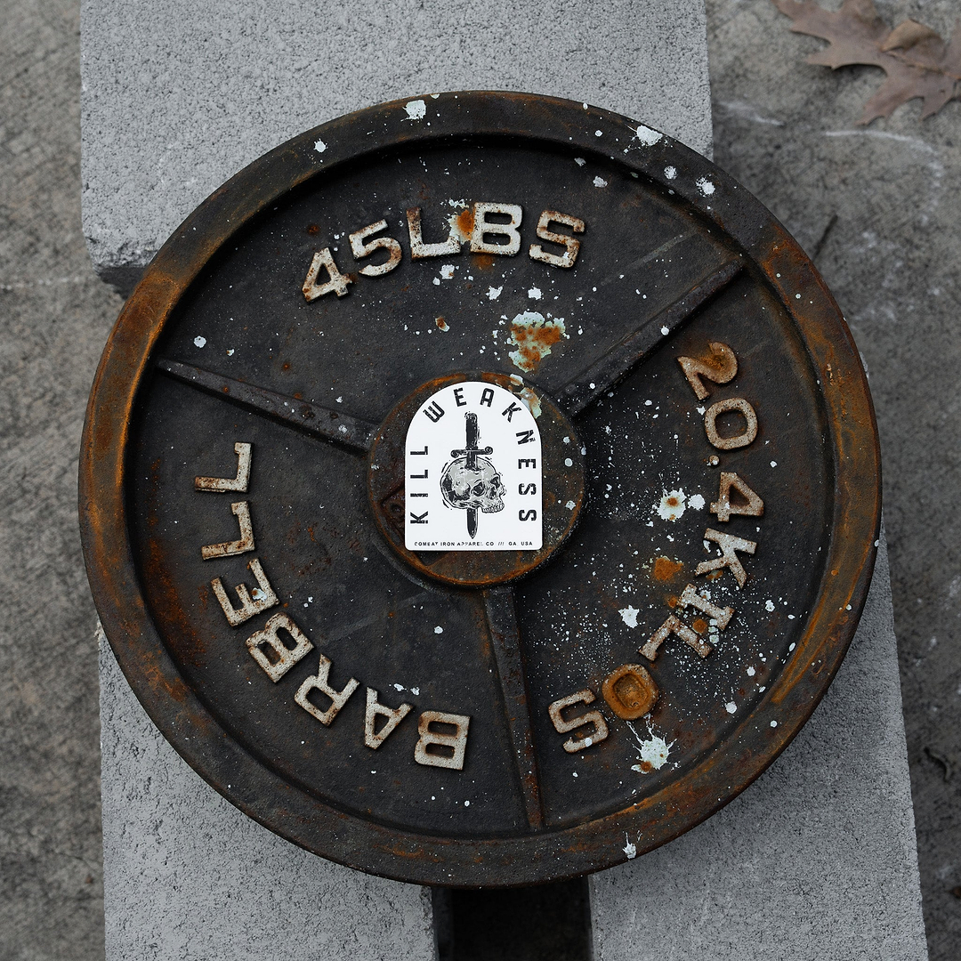 Kill Weakness Decal - Combat Iron Apparel Co.