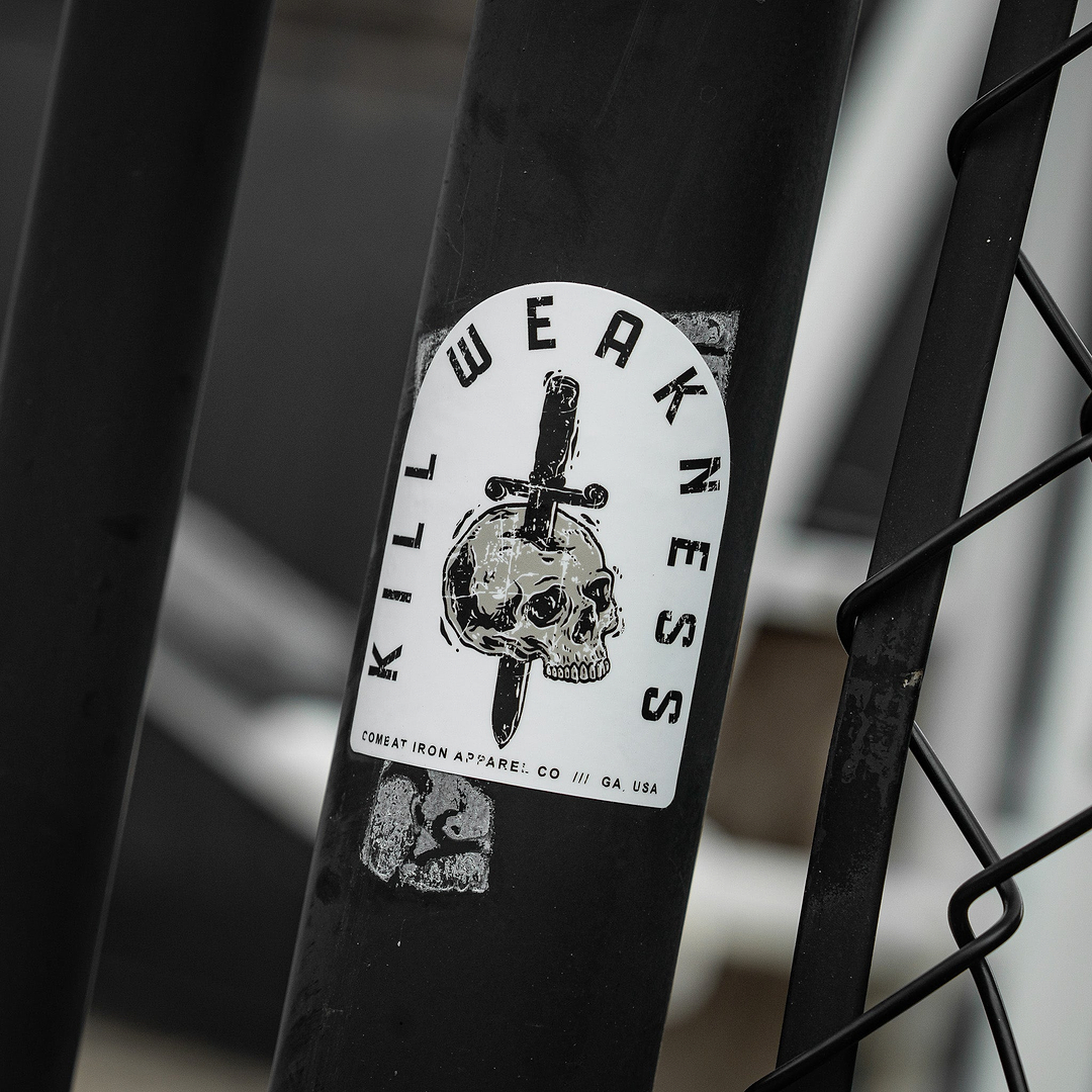 Kill Weakness Decal - Combat Iron Apparel Co.