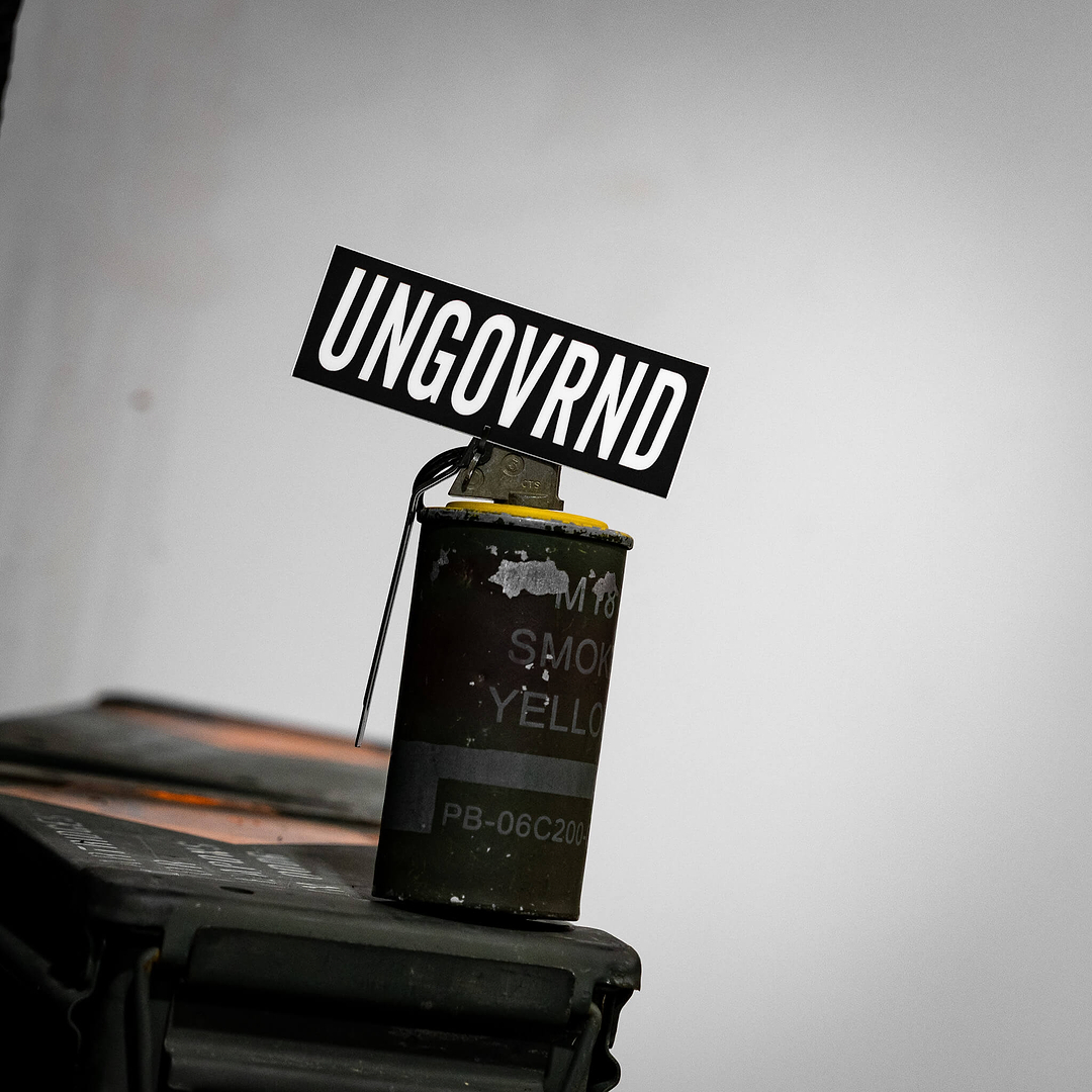 Ungovrnd Decal - Combat Iron Apparel Co.