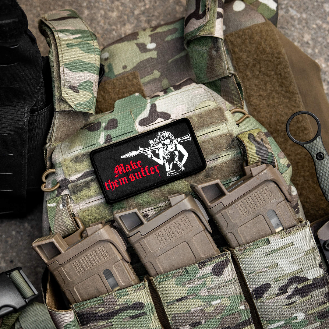 Make Them Suffer Embroidered Velcro Patch - Combat Iron Apparel Co.