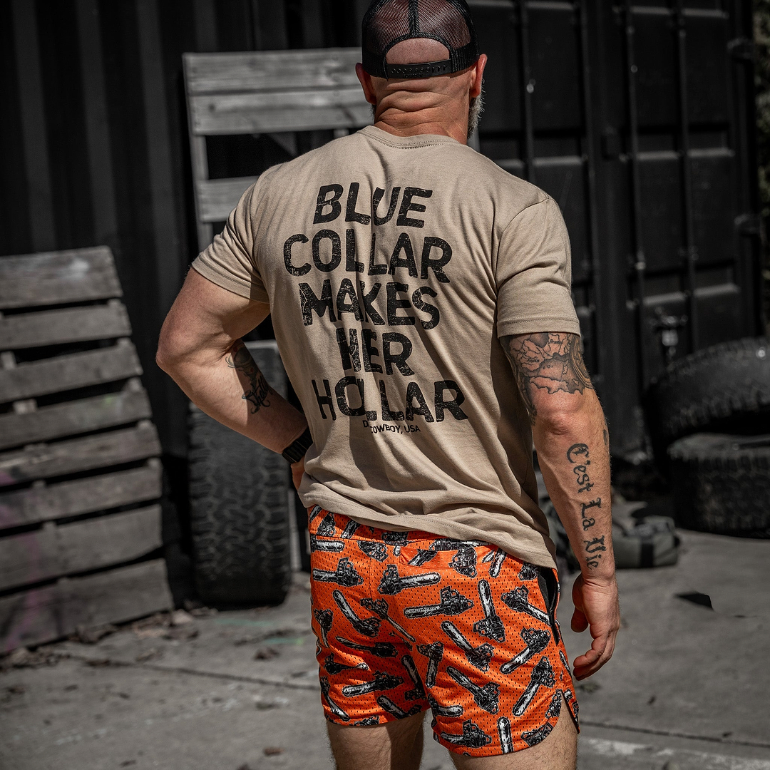 Men’s Double-Layer Mesh Training Shorts — 5" Inseam