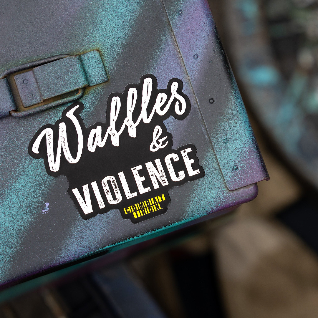 Waffles & Violence Decal - Combat Iron Apparel Co.