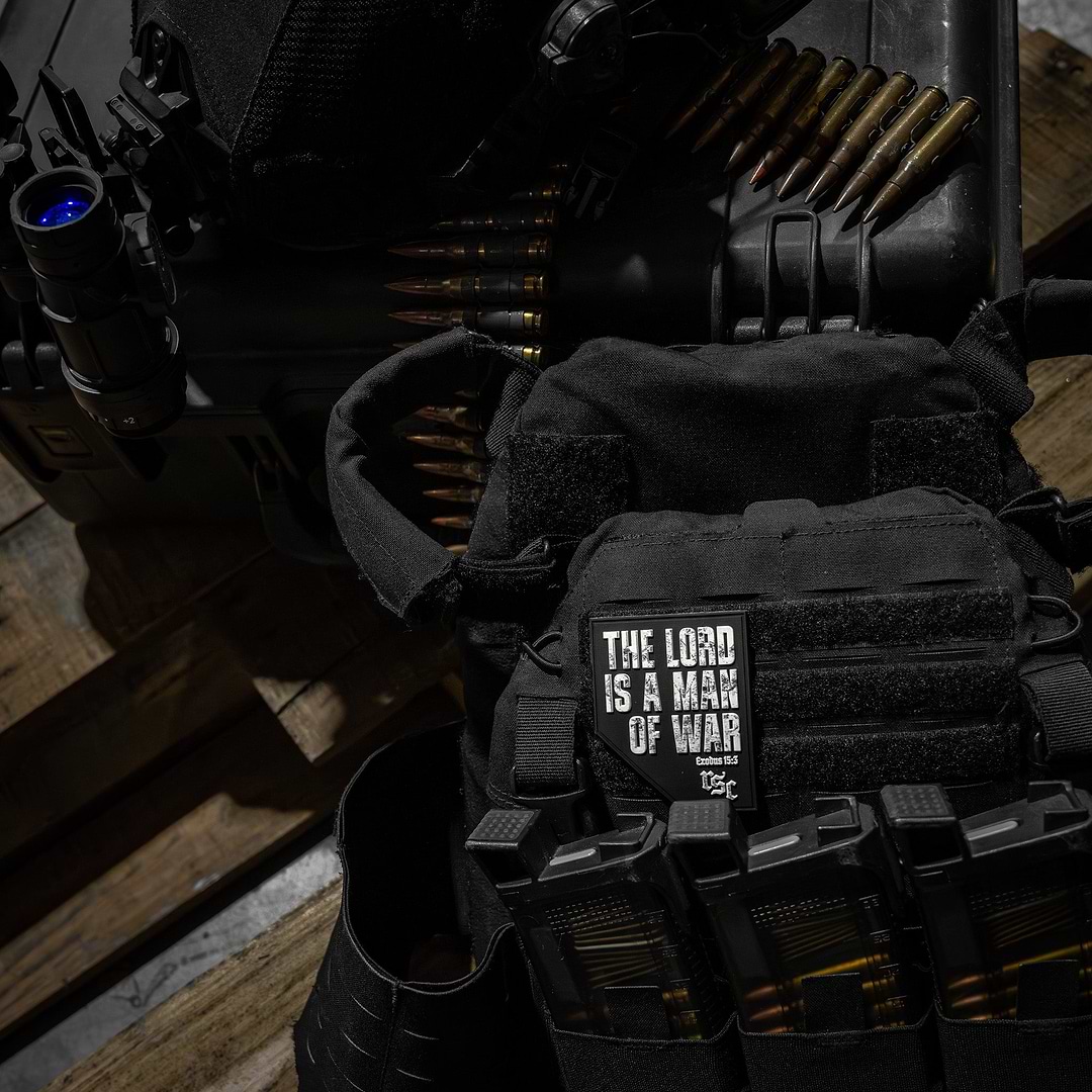 The Lord Is A Man Of War PVC Patch | Combat Iron Apparel Co.