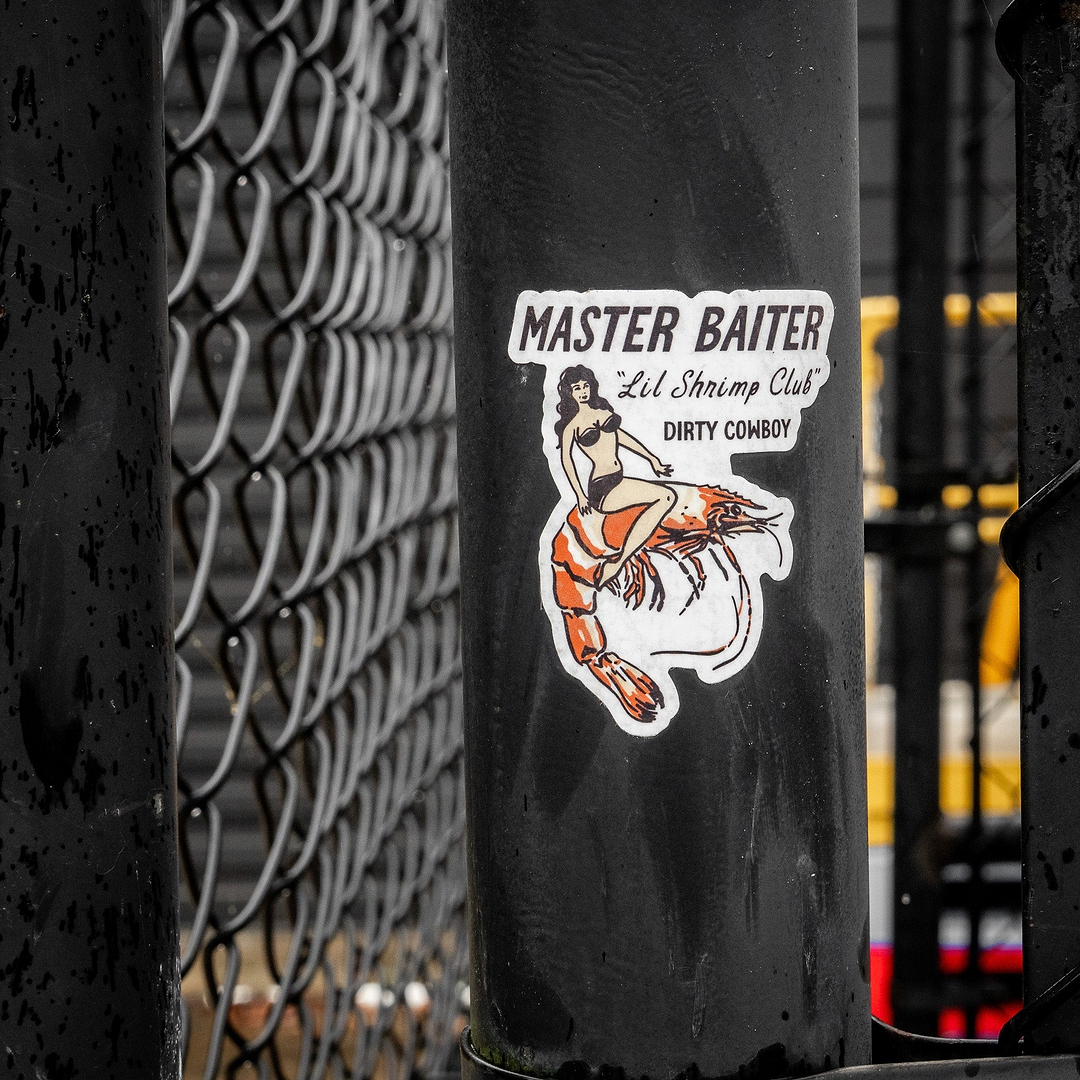 Master Baiter 'Lil Shrimp Club Decal Sticker