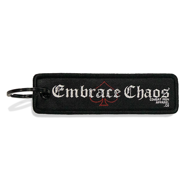 Embrace Chaos Flight Tag Keychain