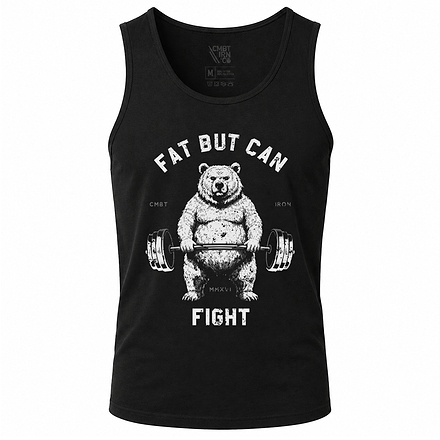 Fat But Can Fight Bear Men's Tank Top
