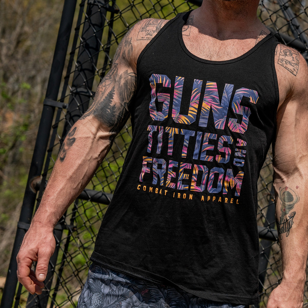 Guns, Titties, Freedom Men's Tank