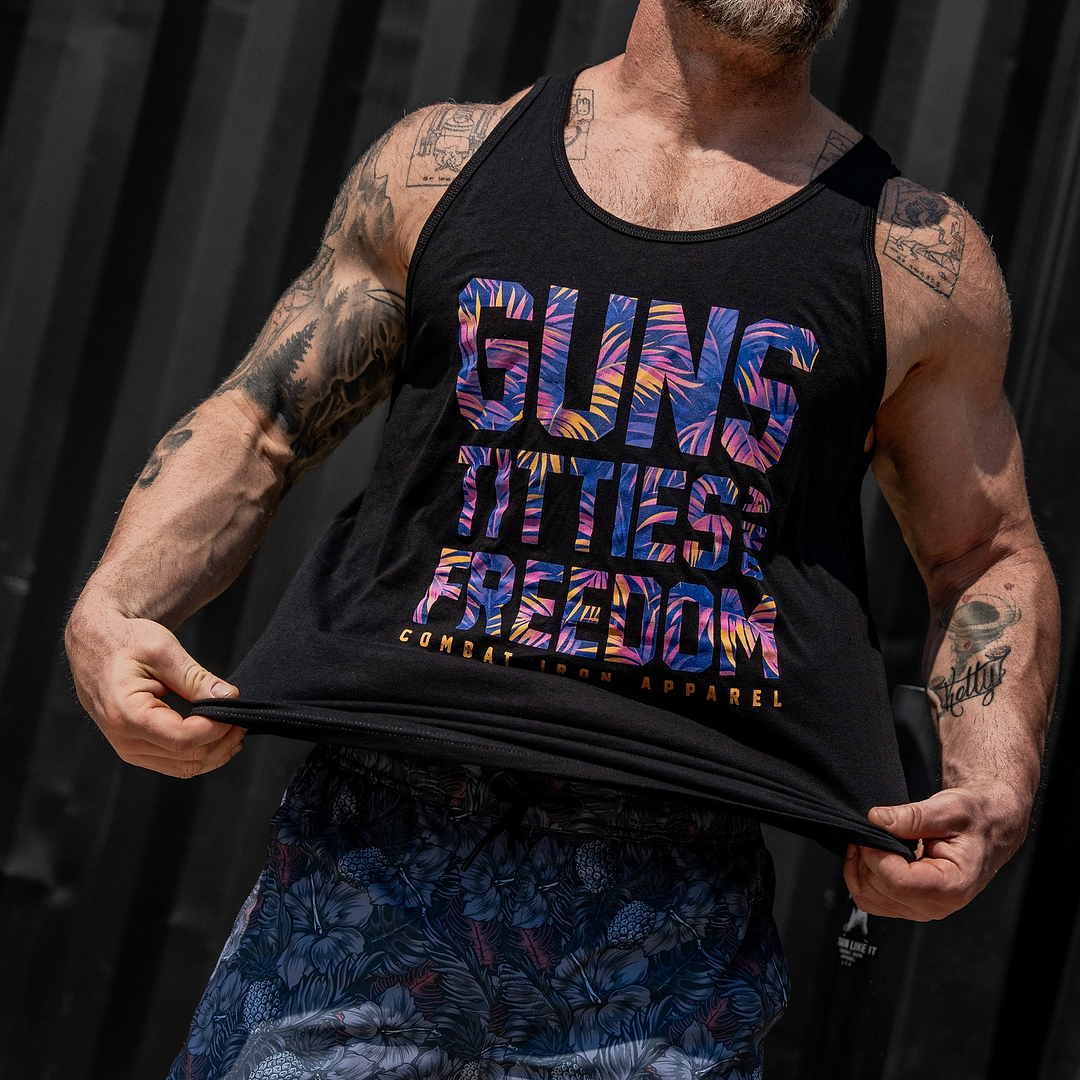 Guns, Titties, Freedom Men's Tank
