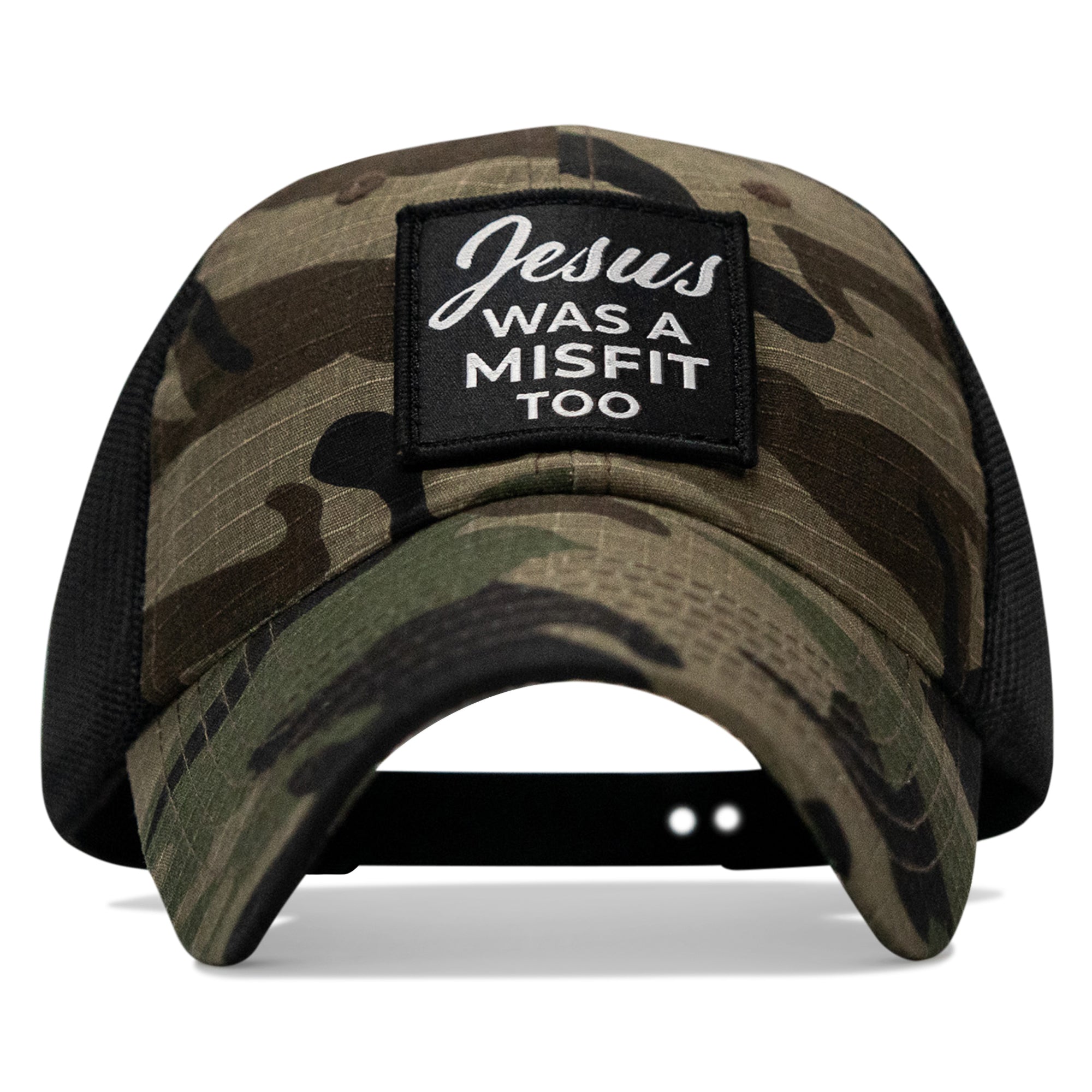Jesus Was A Misfit Too Patch Tactical Ripstop Mesh Snapback