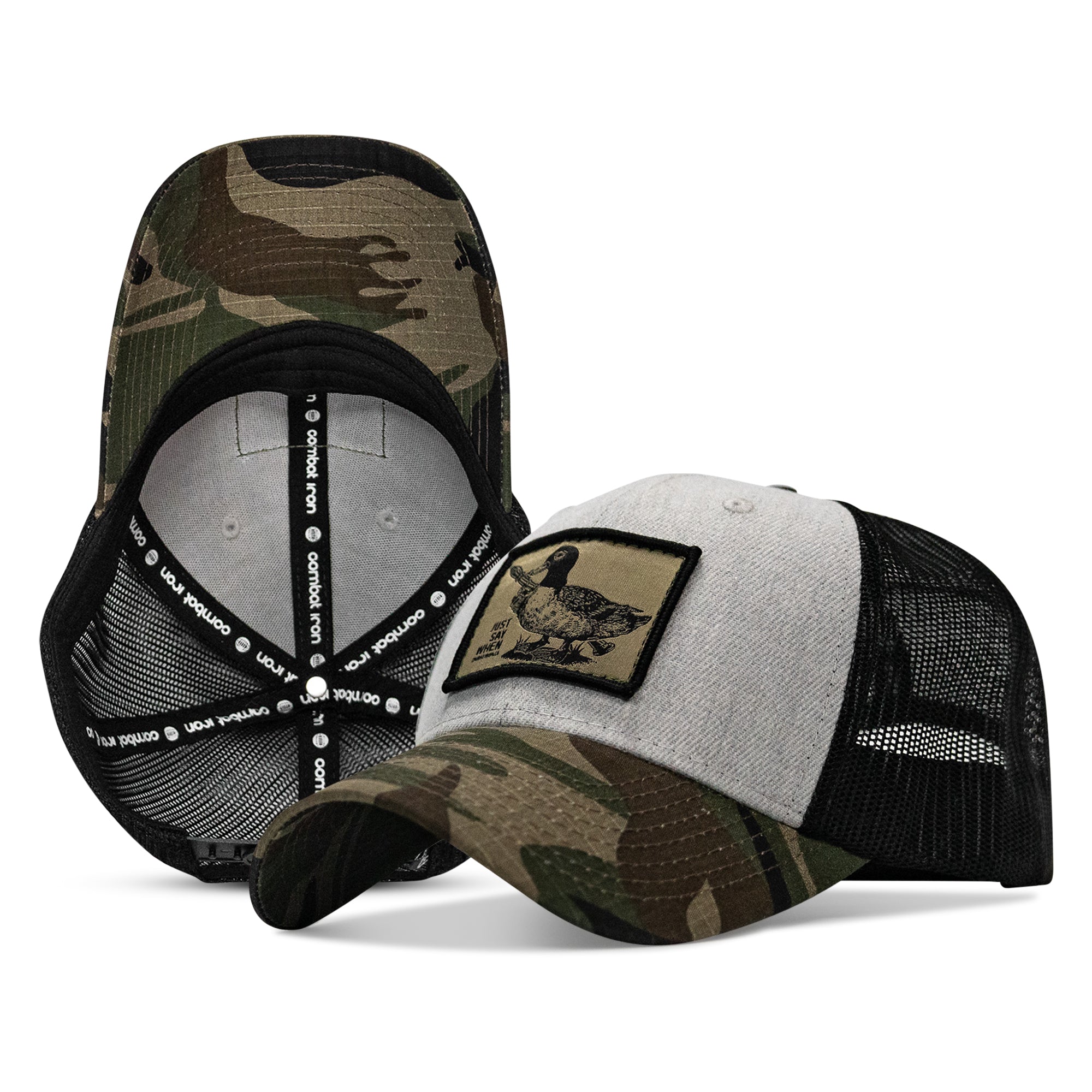 Just Say When Patch Original Ripstop Snapback Hat | Combat Iron