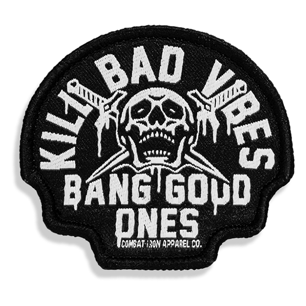 Kill Bad Vibes Skull Velcro Patch