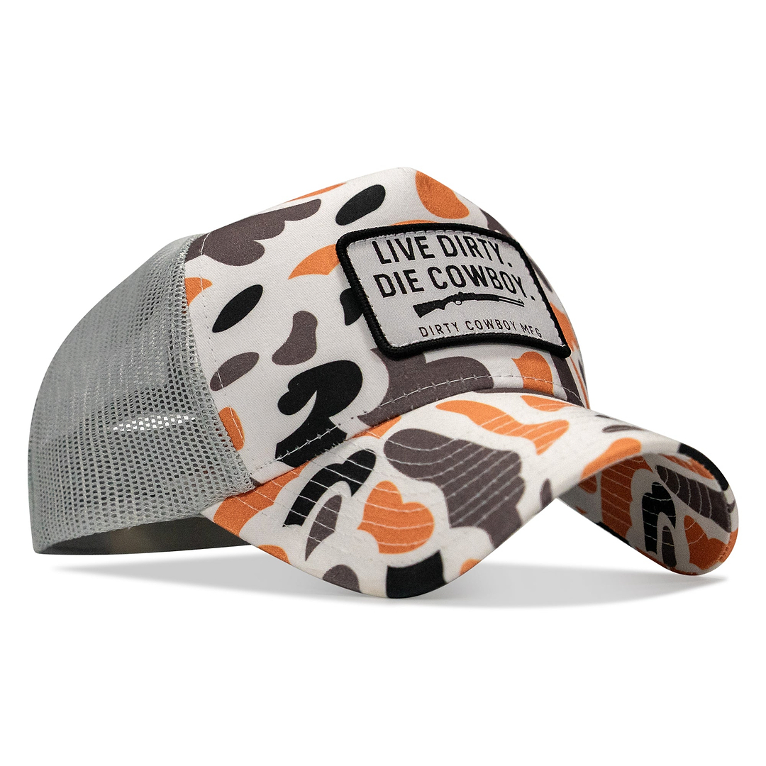 Live Dirty Die Cowboy Five Panel Mesh Snapback Hat
